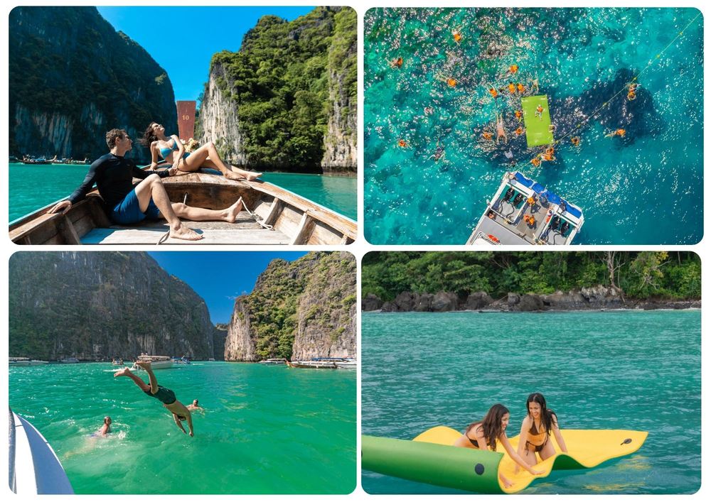 Krabi : Phi Phi, Bamboo Island & Maya Bay Day Tour by Power Catamaran | Free WiFi