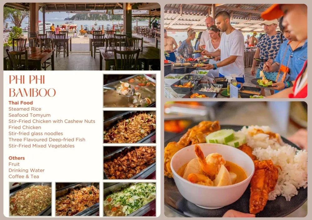 Krabi : Phi Phi, Bamboo Island & Maya Bay Day Tour by Power Catamaran | Free WiFi