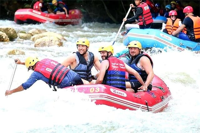 Day trip White Water Rafting Adventure Tour in Phang Nga Include Transfer