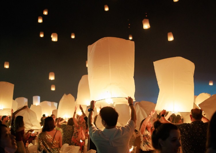 Chiang Mai Heritage Sky Lanterns Festival 2026 at Pang Fan Rock’n River, Doi Saket District, Chiang Mai.