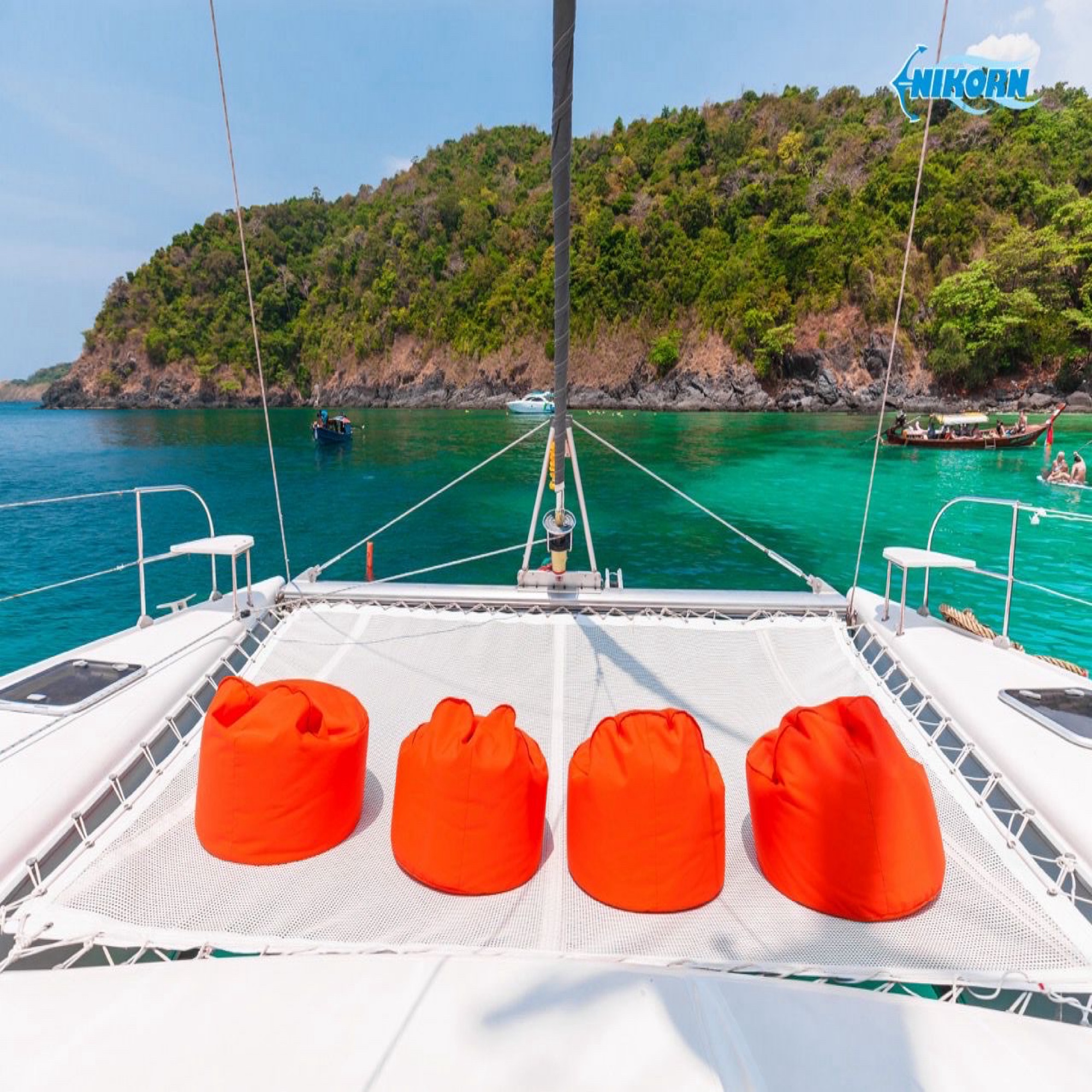 Racha & Coral island tour with catamaran 
