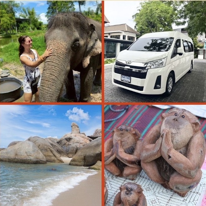 Koh Samui Top Sights by Private van with Mr.Samui