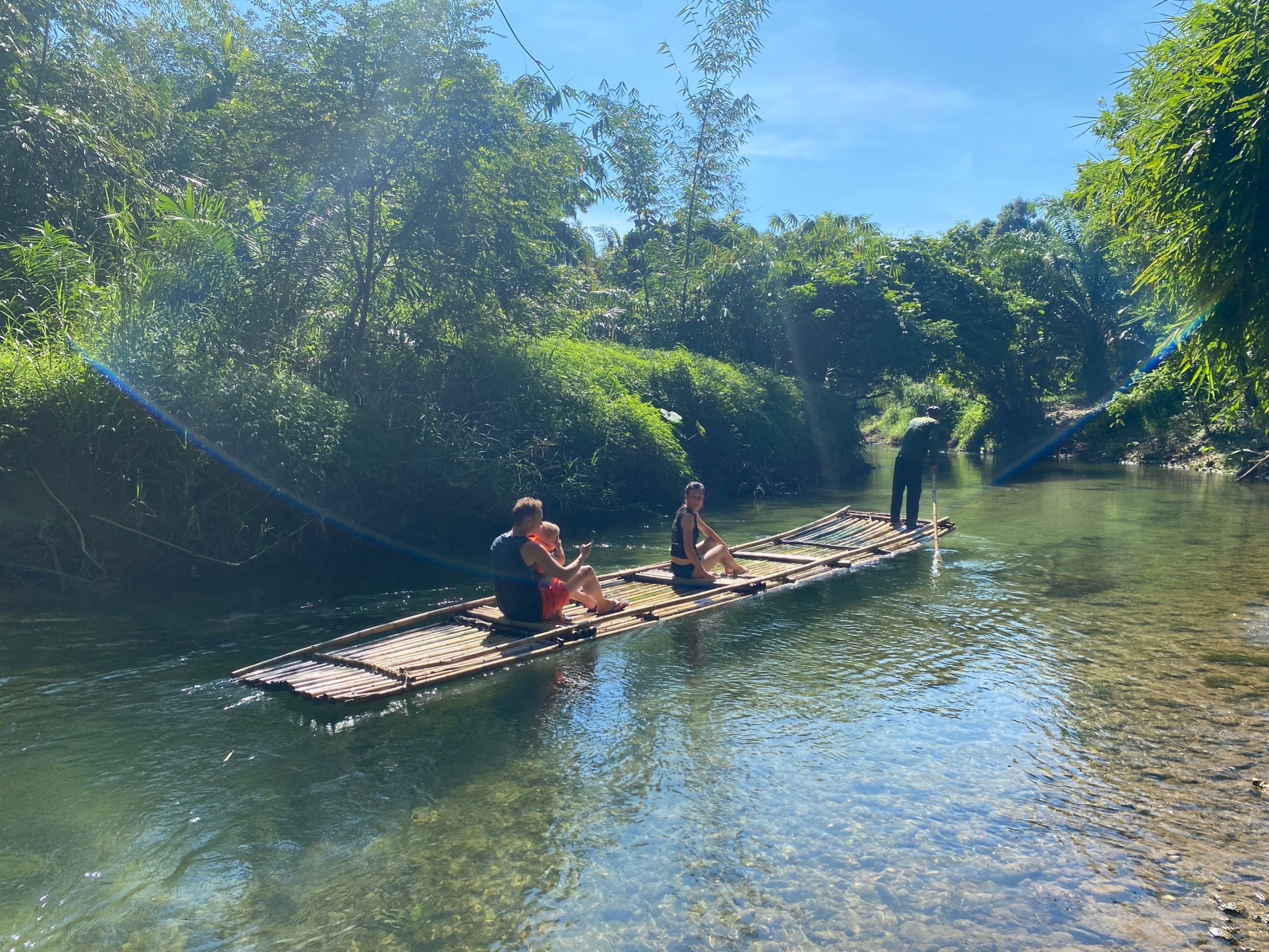 Bamboo rafting 